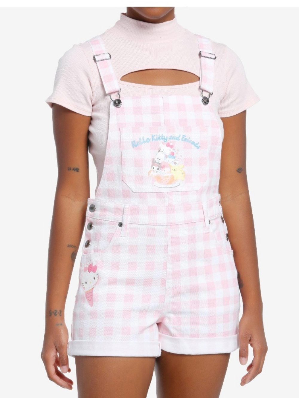New with tags Hello Kitty and Friends Overall Shorts